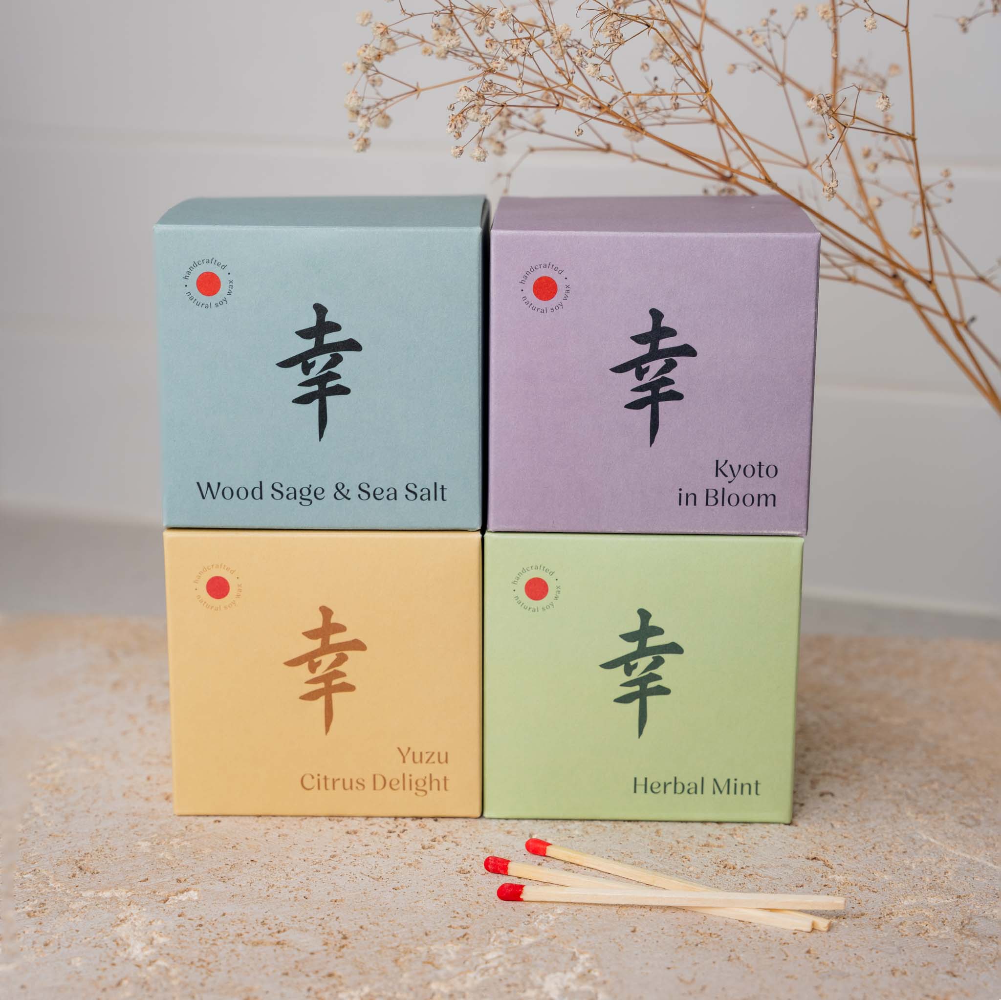 Candle Kyoto in Bloom Blue Ceramic 180g