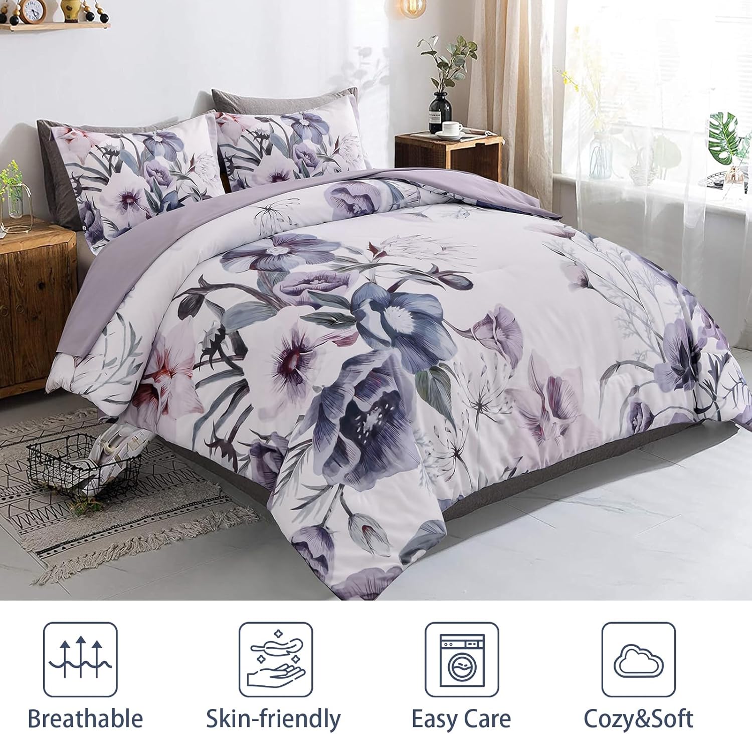 Floral Comforter Set