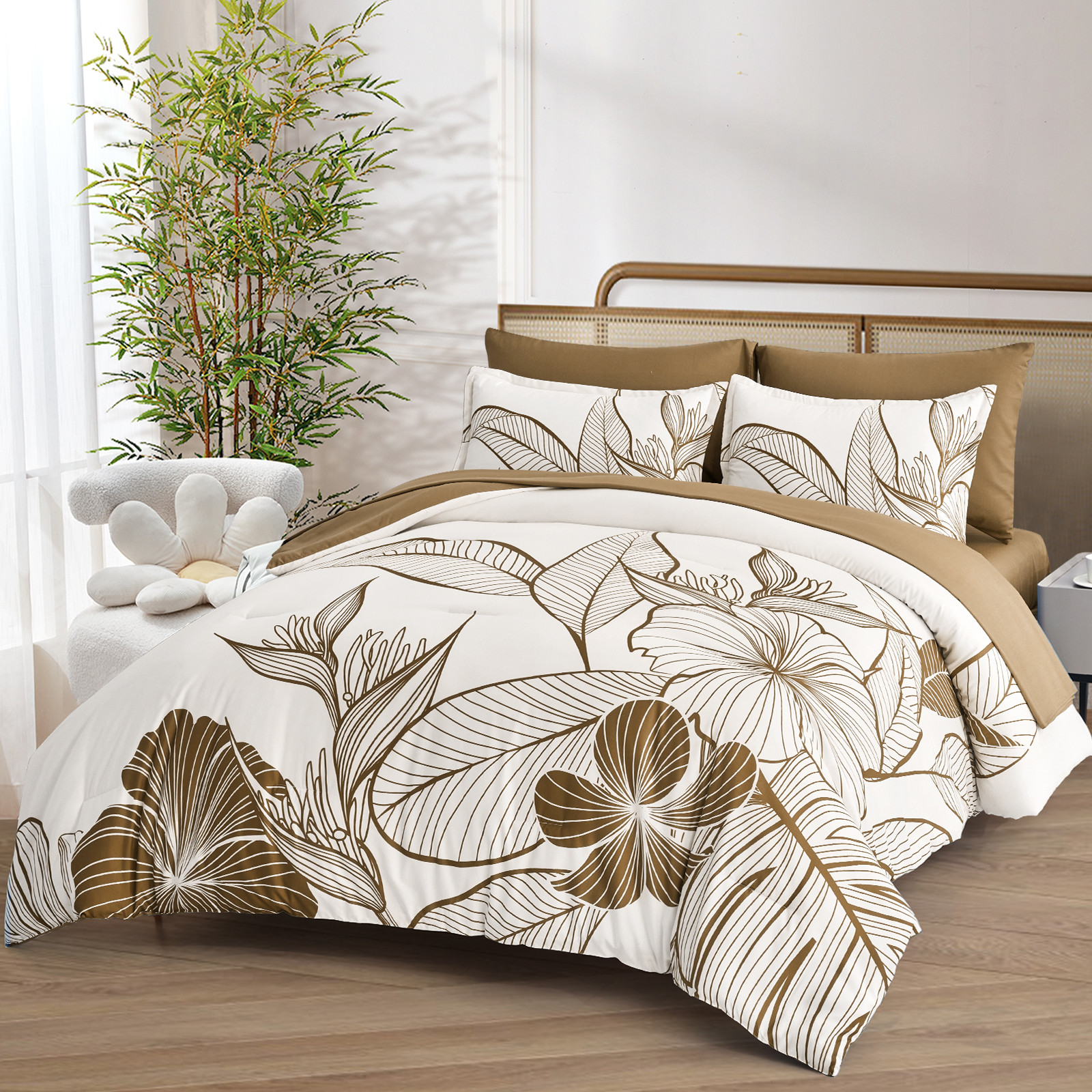 SOFT Floral Comforter Set