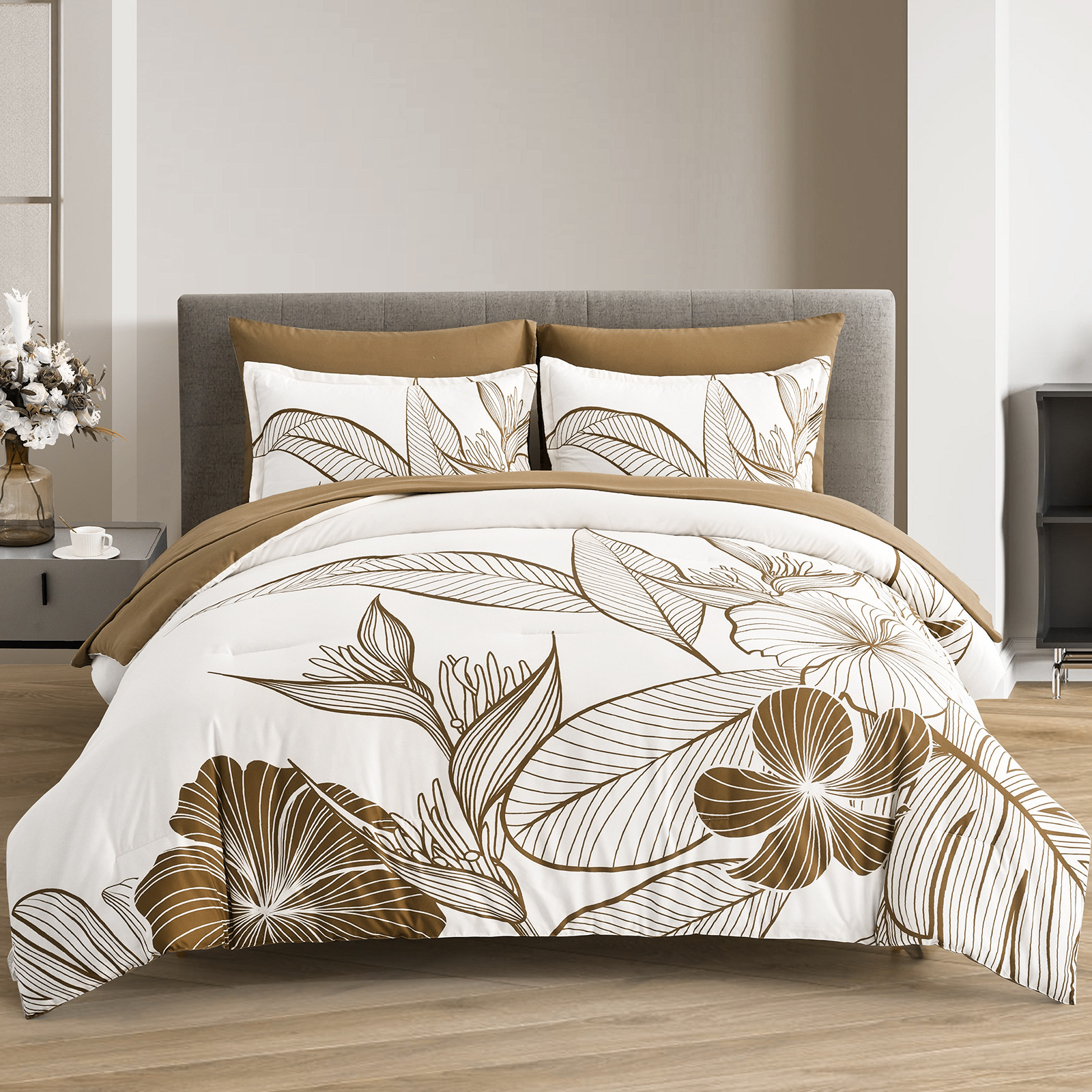 SOFT Floral Comforter Set