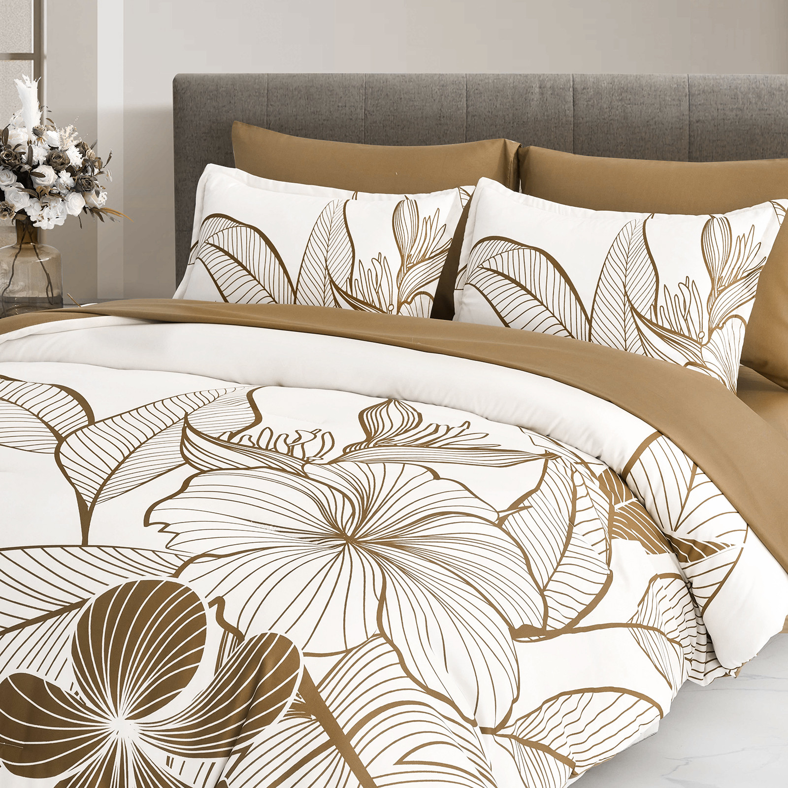 SOFT Floral Comforter Set