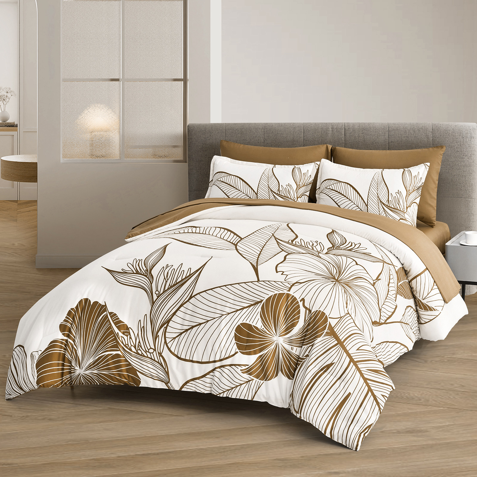 SOFT Floral Comforter Set