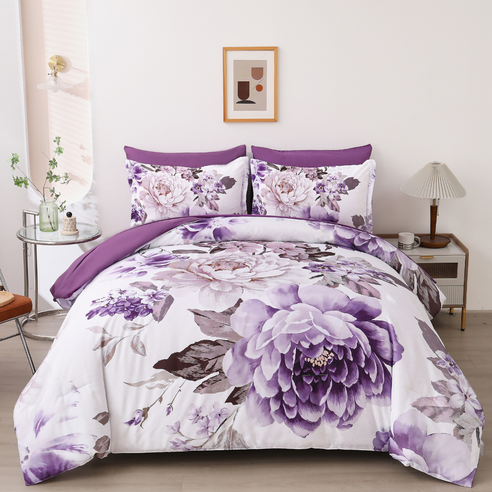 Elegant Floral Comforter Set