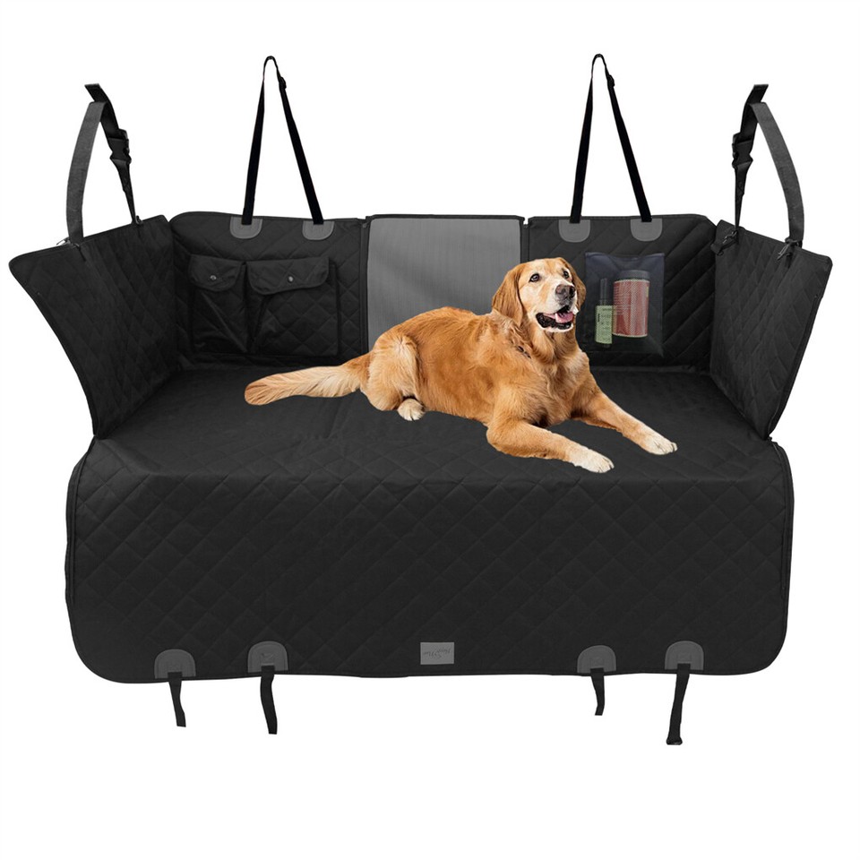 Large Dogs Back Seat Extender Waterproof Dog Hammock Car Seats with Hard Bottom