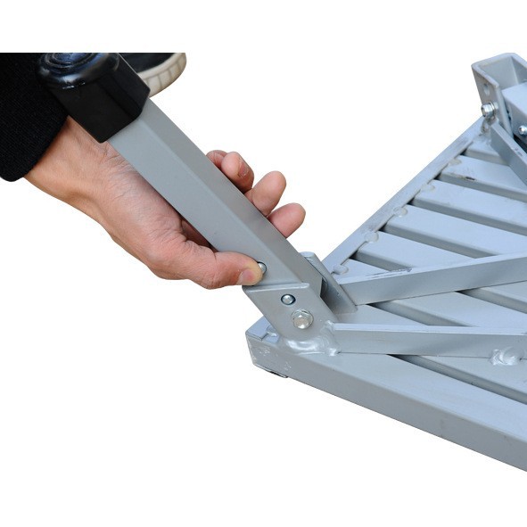 Heavy Duty Aluminum Folding Step Stool - Portable RV Platform and Work Bench with Non-Slip Surface - Collapsible Multi-Purpose Step for Camping