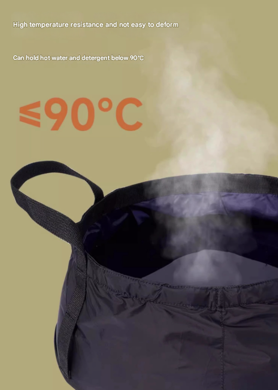 2 Pcs Dark Blue Ultra-Lightweight Collapsible Travel Basin - Waterproof Folding Bucket for Camping