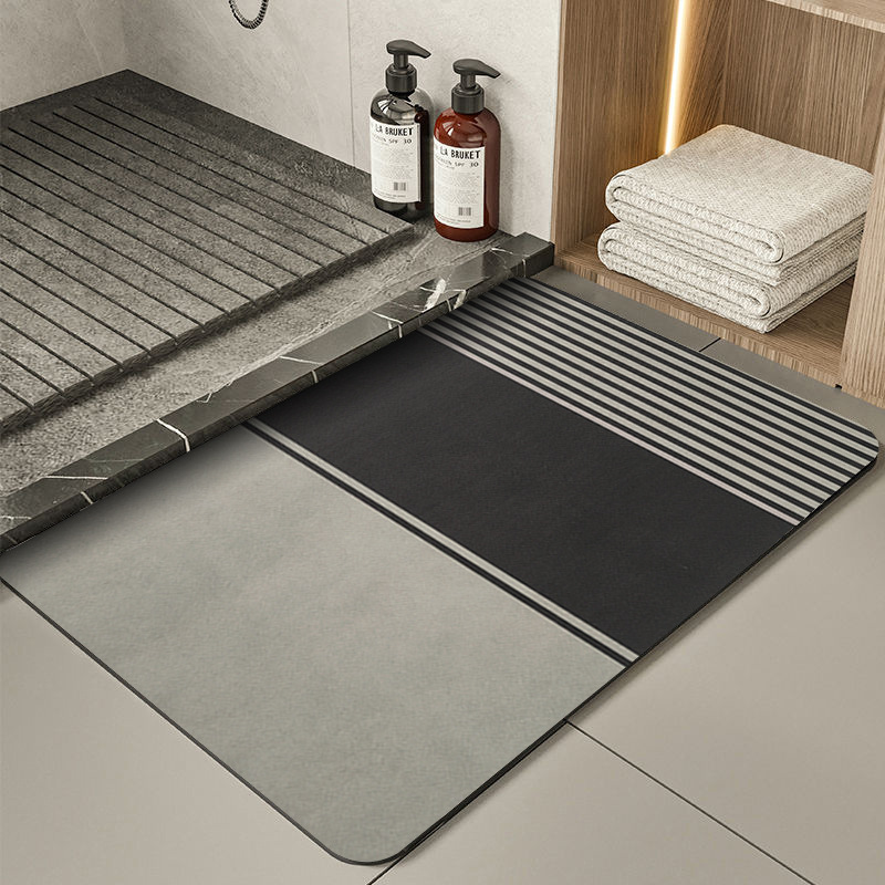 Golden and luxurious years Modern Absorbent Diatomaceous Earth Bath Mat - Quick Dry
