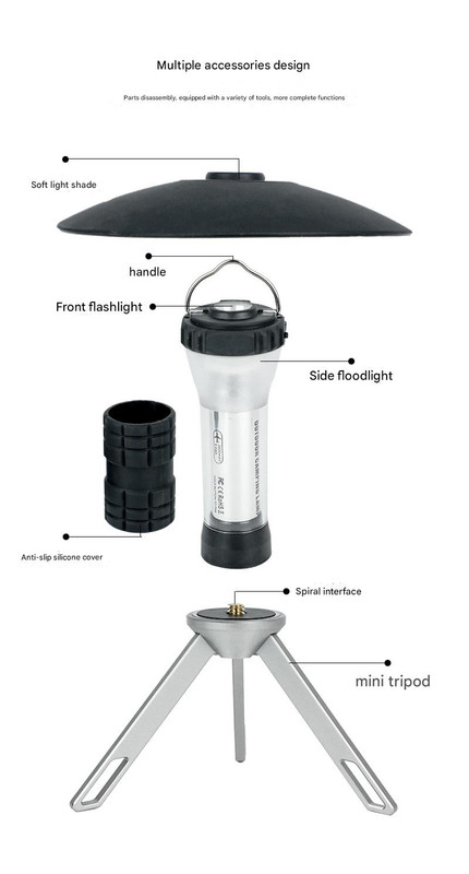 Portable Outdoor Camping Lantern with Tripod Stand