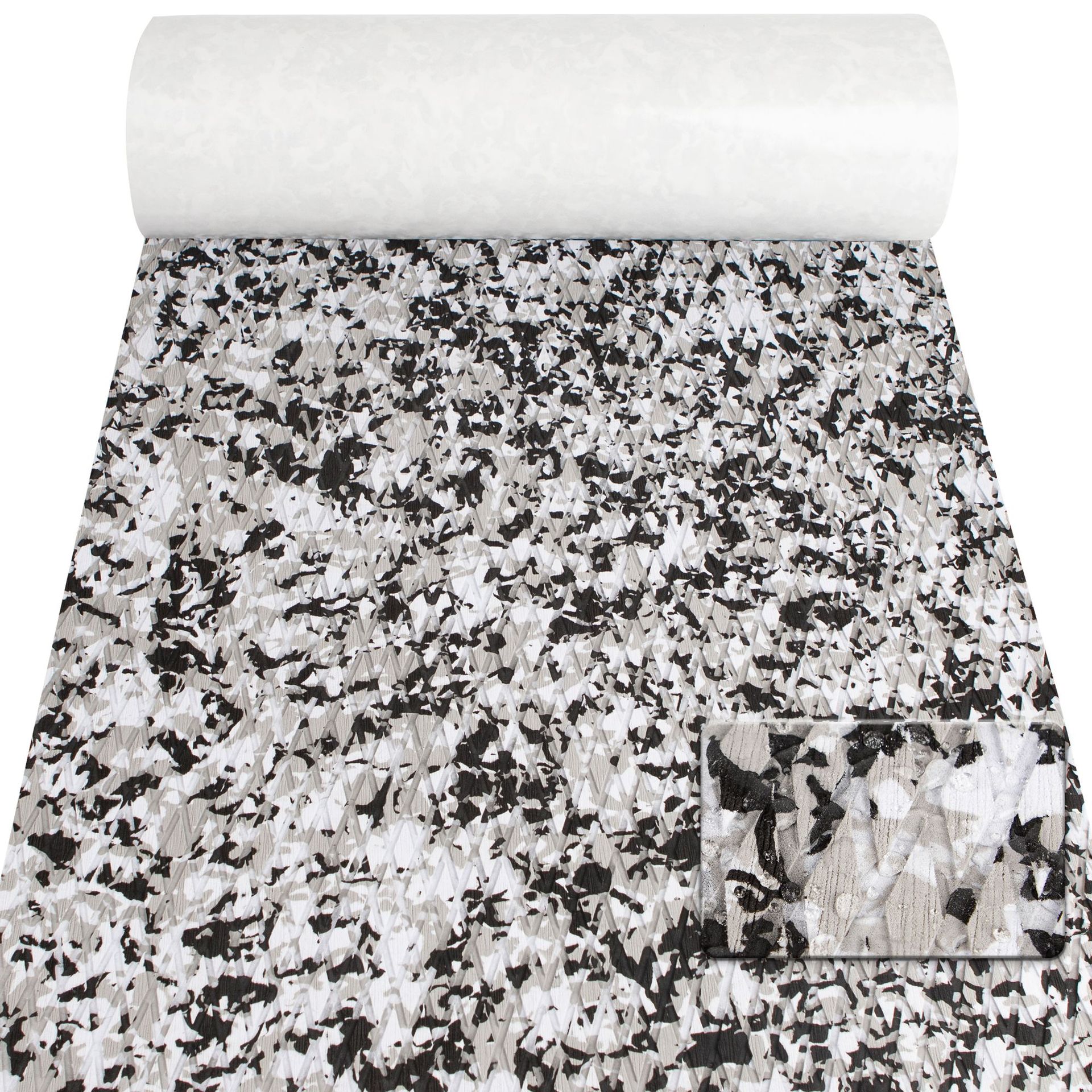 Snow Camouflage EVA Boat Deck Mat - Non-Slip Snow Camouflage EVA Boat Deck Mat - Non-Slip