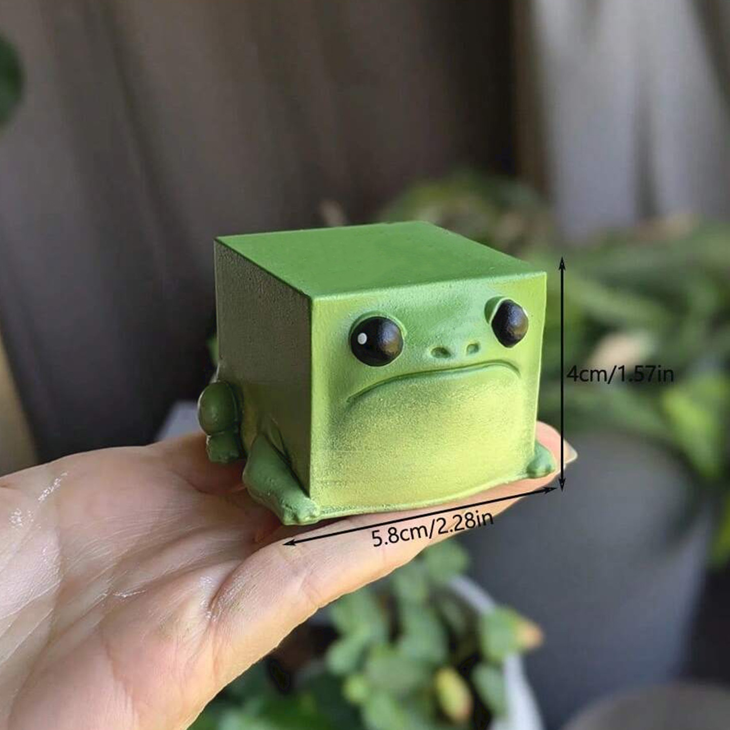 Adorable Ugly-Cute Frog Resin Figurine – 2-Pack Set for Desk