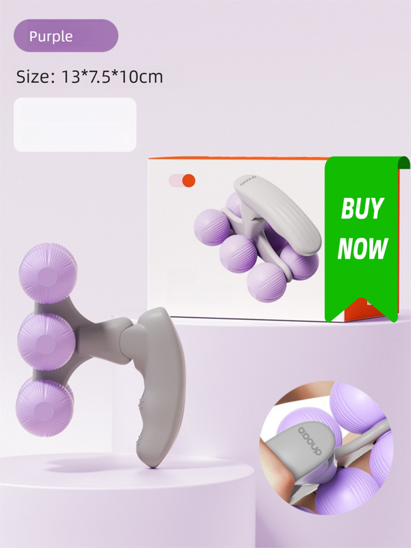 Purple Portable 6-Wheel Massage Roller – Quiet Purple Portable 6-Wheel Massage Roller – Quiet