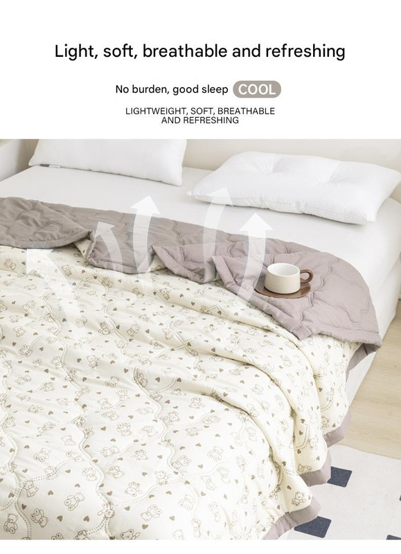 Lightweight Reversible Summer Quilt - Soft
