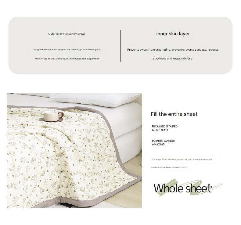 Lightweight Reversible Summer Quilt - Soft