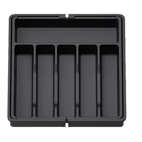 Black Adjustable Cutlery Tray (33-57cm) Black Adjustable Cutlery Tray (33-57cm)