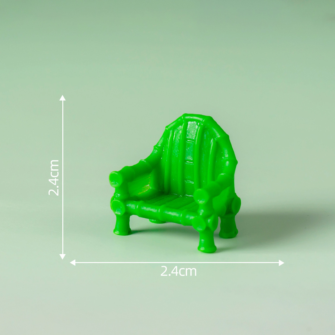 5-PCS Green Miniature Resin Bamboo and Bamboo Chair Figurines for DIY Micro Landscape Fairy Garden Accessories Terrarium Decor 5-PCS Green Miniature Resin Bamboo and Bamboo Chair Figurines for DIY Micro Landscape Fairy Garden Accessories Terrarium Decor