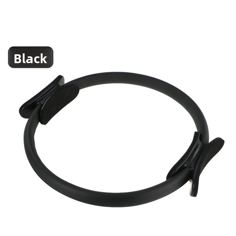 Black Pilates Ring Exercise Tool – High-Elasticity Yoga Ring for Core Strength