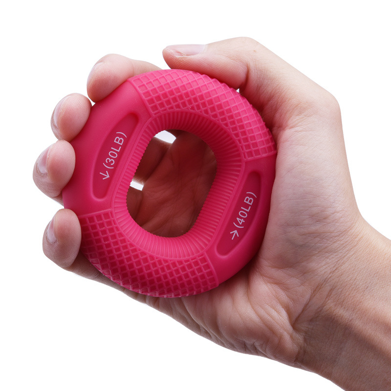 Rose Red 30/40LB 2-Pack Silicone Hand Grip Strengthener Rings - Dual-Resistance Finger Exerciser and Forearm Trainer for Muscle Recovery and Carpal Tunnel Prevention Rose Red 30/40LB 2-Pack Silicone Hand Grip Strengthener Rings - Dual-Resistance Finger Exerciser and Forearm Trainer for Muscle Recovery and Carpal Tunnel Prevention
