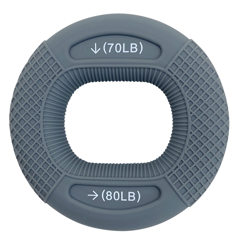 Grey 70/80LB 2-Pack Silicone Hand Grip Strengthener Rings - Dual-Resistance Finger Exerciser and Forearm Trainer for Muscle Recovery and Carpal Tunnel Prevention Grey 70/80LB 2-Pack Silicone Hand Grip Strengthener Rings - Dual-Resistance Finger Exerciser and Forearm Trainer for Muscle Recovery and Carpal Tunnel Prevention