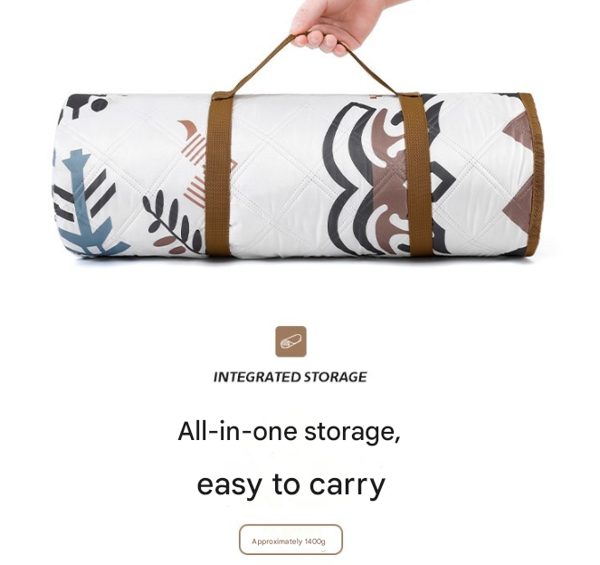 Joyful Forest Extra Large 200x200cm Waterproof Picnic Mat - Portable Thickened Oxford Cloth Outdoor Camping Blanket for Beach