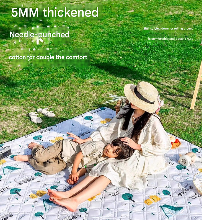 Brunei Darussalam Extra Large 200x200cm Waterproof Picnic Mat - Portable Thickened Oxford Cloth Outdoor Camping Blanket for Beach
