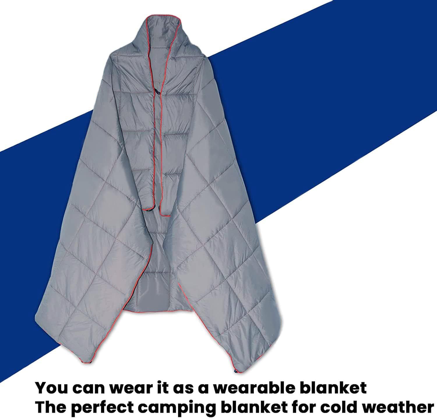 Black Compact Lightweight Quilted Blanket - Soft