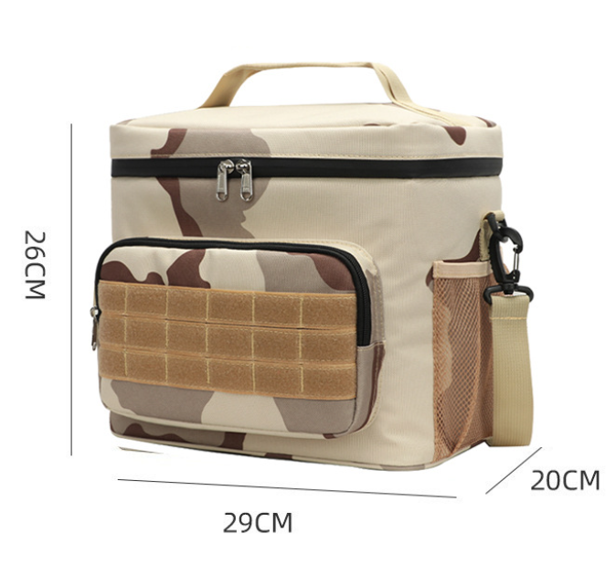 Desert Camouflage Tactical Insulated Camouflage Lunch Bag 