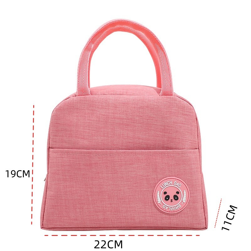 Pink Portable Insulated Lunch Bag for Kids & Adults 