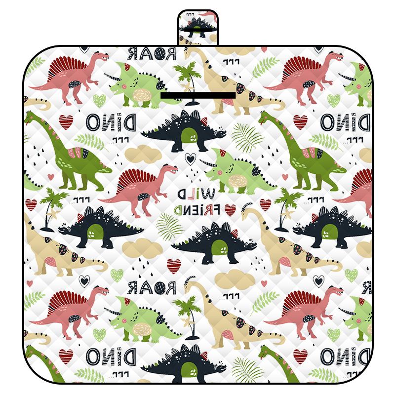 Small Dinosaur Thick Waterproof Foldable Picnic Mat - 150x200cm for Camping & Beach Small Dinosaur Thick Waterproof Foldable Picnic Mat - 150x200cm for Camping & Beach