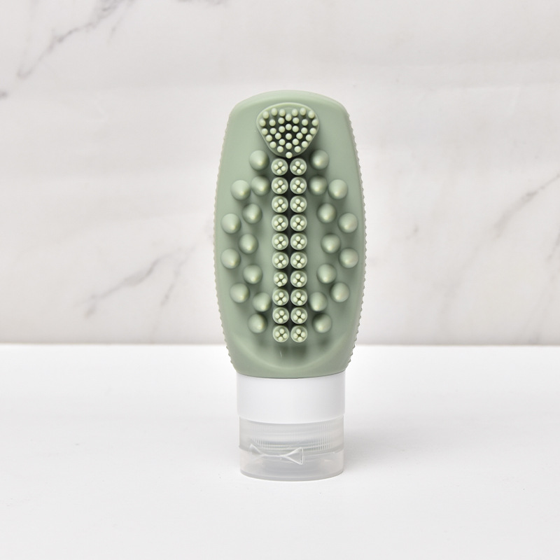 Green Travel Silicone Refillable Bottle Set – Multi-Functional Soft-Squeeze Dispenser with Built-in Brush (3-Pack) Green Travel Silicone Refillable Bottle Set – Multi-Functional Soft-Squeeze Dispenser with Built-in Brush (3-Pack)