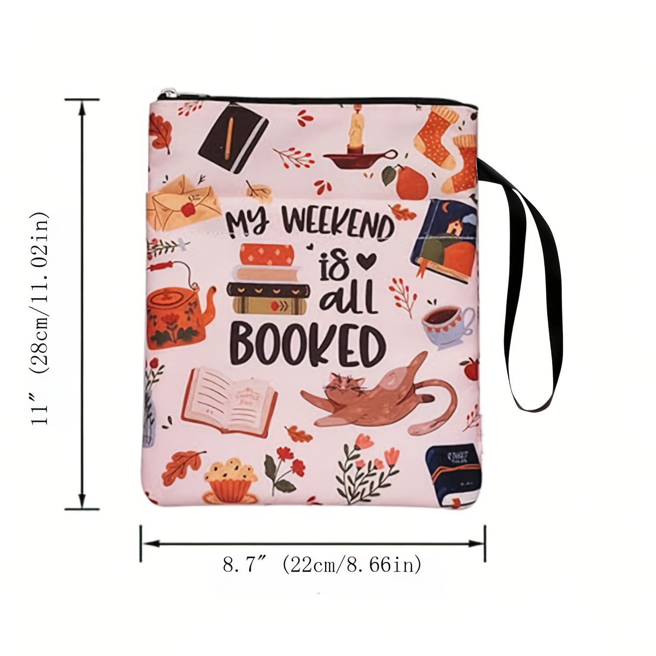 WOMEN OF THEBIBLE Zippered Book Sleeve with Printed Design – Waterproof Protective Cover for Books