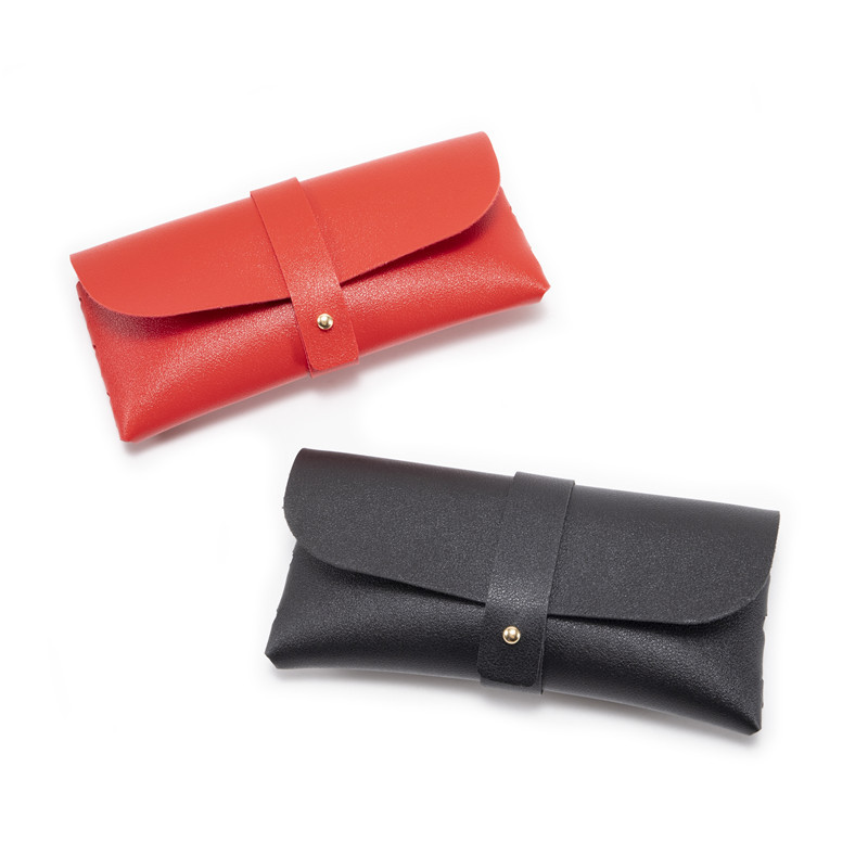 30-Piece Red Chic & Sleek PU Leather Soft Eyeglass Case - Protective Pouch for Sunglasses & Reading Glasses
