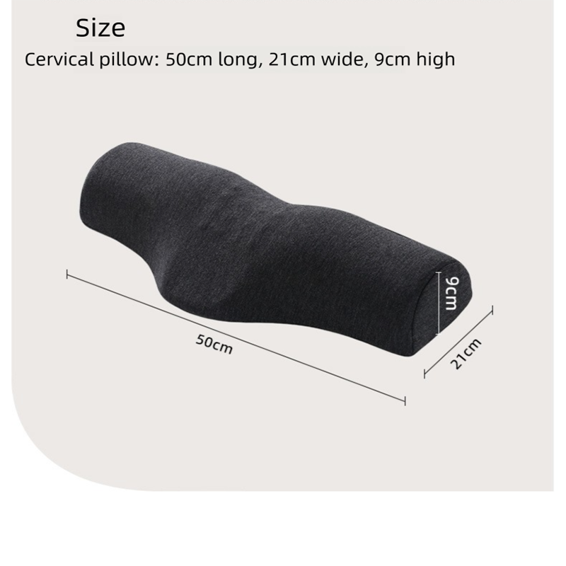 Purple Cervical Support Pillow – Memory Foam Core with Ergonomic Design for Neck Pain Relief and Deep Sleep(Ice Silk Style)