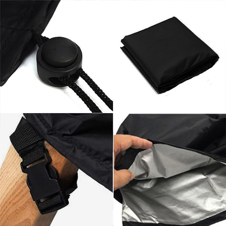 4PCS Large Outdoor Dustproof Furniture Cover Set with Zippered Bag (L Size) - Waterproof and UV-Resistant Garden Sofa