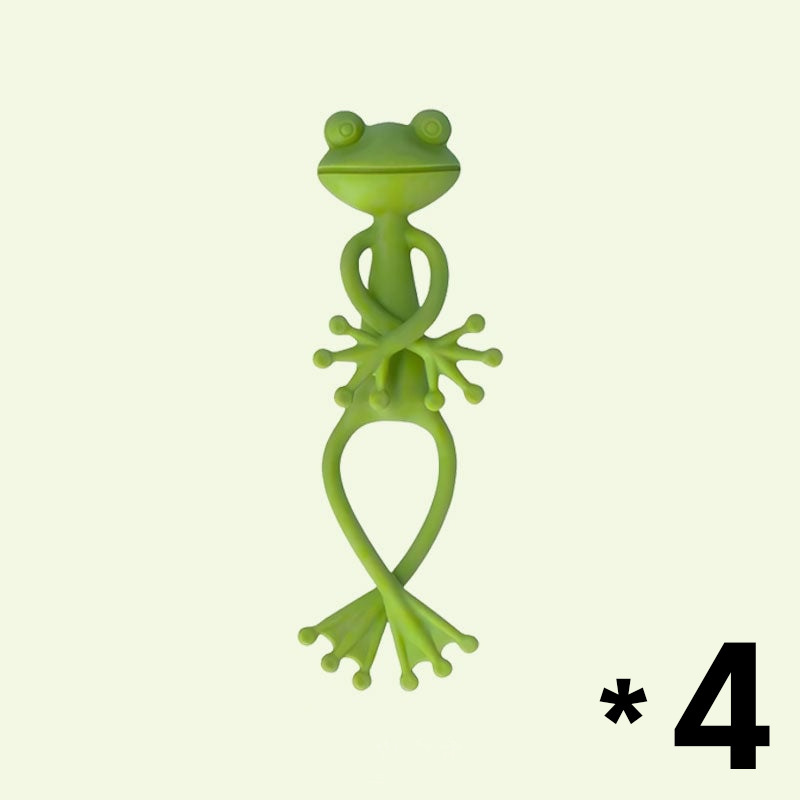 4-Pack Flexible Frog Plant Ties & Multifunctional Organizers - Reusable Weather-Proof Garden Twists and Whimsical Support Hooks 4-Pack Flexible Frog Plant Ties & Multifunctional Organizers - Reusable Weather-Proof Garden Twists and Whimsical Support Hooks