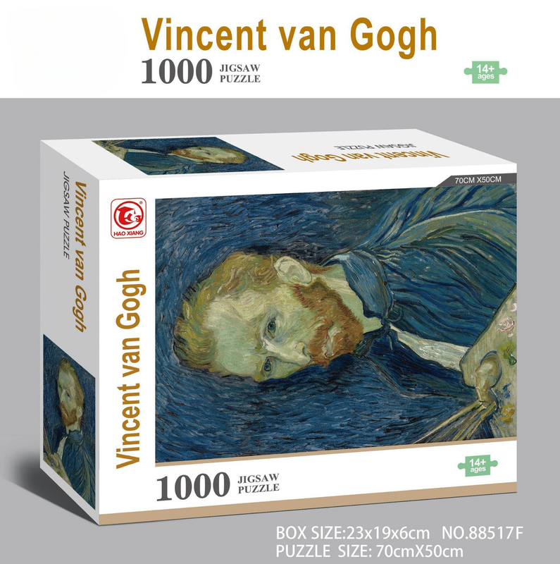 1000 piece Jigsaw Puzzle for Adults - Landscape Cityscape Art, Premium Quality Paper Cardboard, 70x50cm Finished Size, Stress Relief Brain Game Gift for Ages 14+ 【Vincent van Gogh】