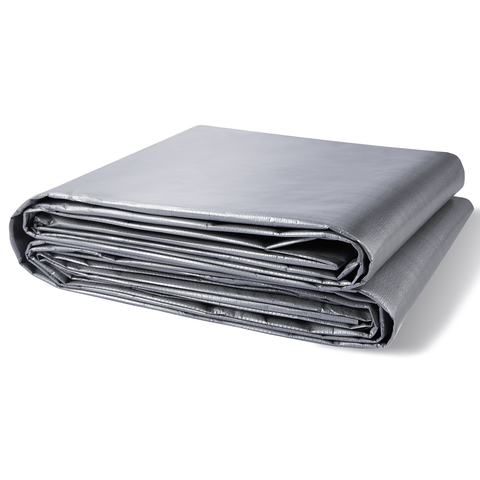 VEVOR Tarp Waterproof Tarpaulin 20 x 30 ft 10 Mil Plastic Poly Tear UV Resistant