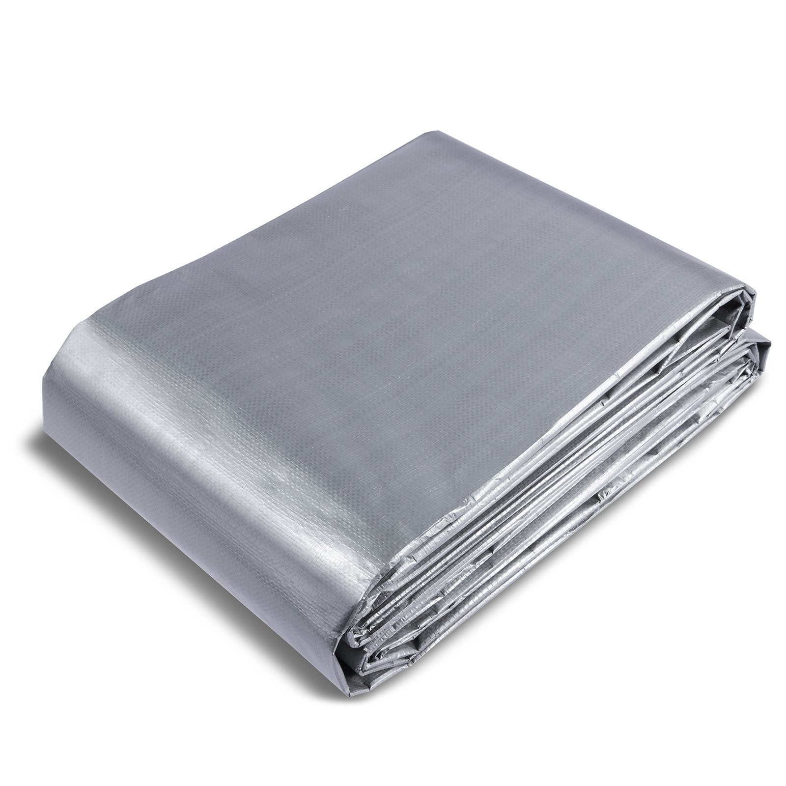 VEVOR Tarp Waterproof Tarpaulin 20 x 30 ft 10 Mil Plastic Poly Tear UV Resistant