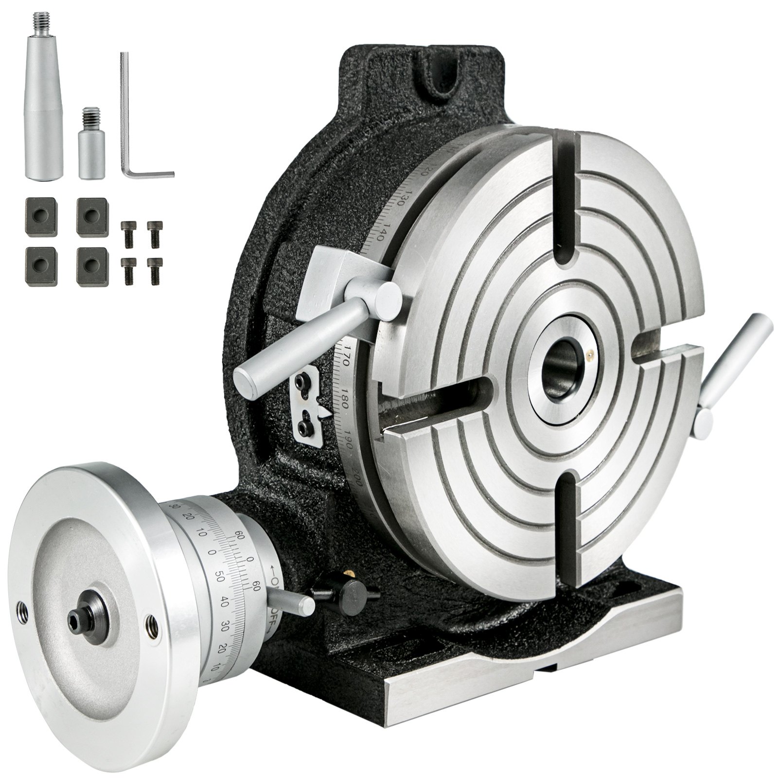 Rotary Table 8Inch Horizontal Vertical HV8 Precision 3MT Milling Drilling Machine Vernier Reading Milling Drilling Boring