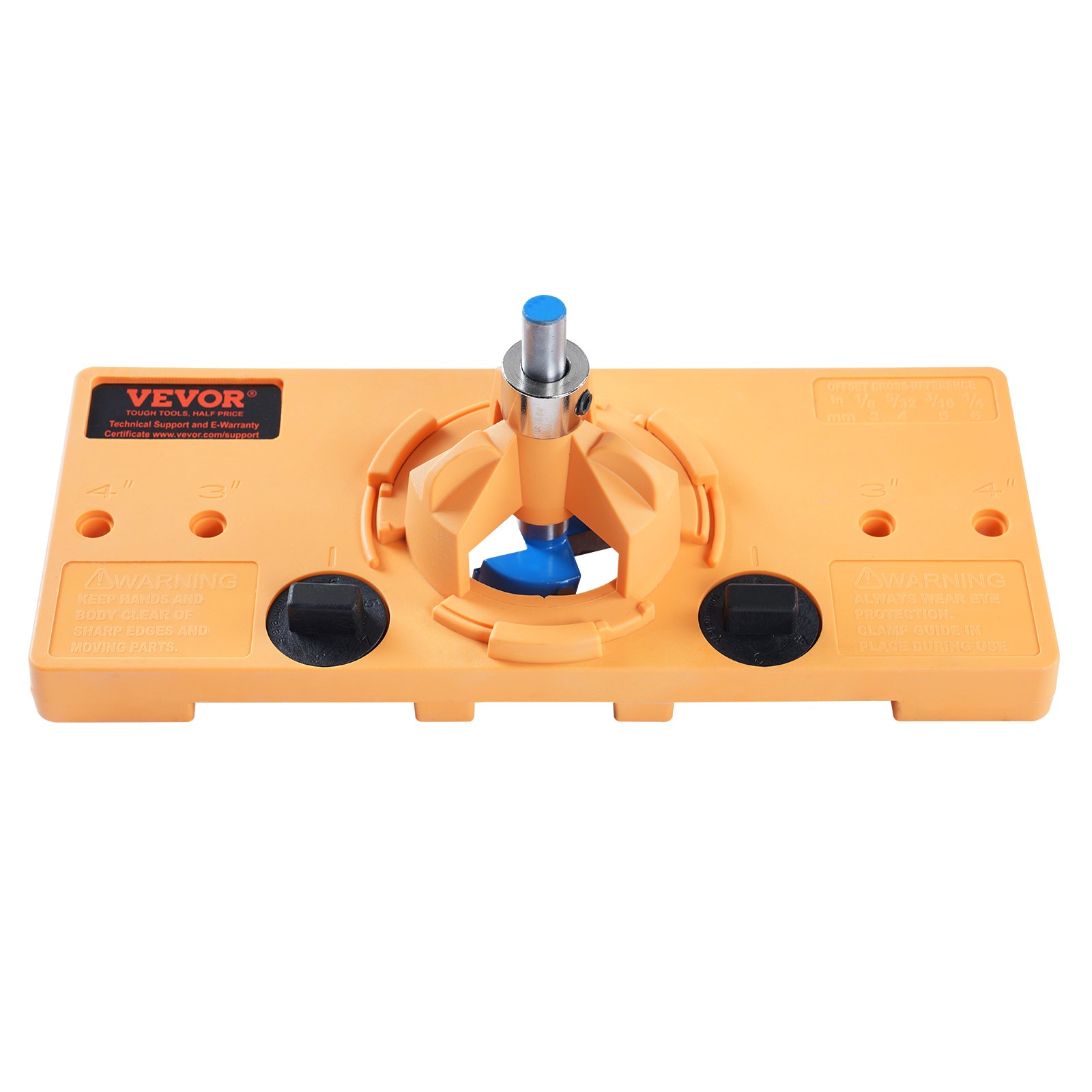 Concealed Hinge Jig, Cabinet Hinge Jig with C-Type Clamp and Accessories, PA66 Nylon and Steel Material, Accurate Hinge Drill Jig Woodworking Tool for Doors Cabinets Hinges Mounting