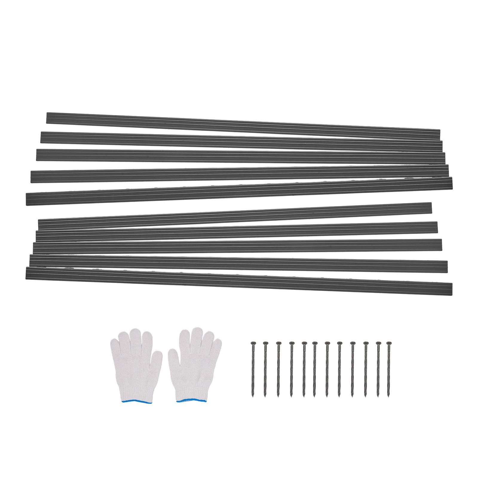 Metal Landscape Edging, 10 Packs 60 in Rust-Resistant Aluminum Alloy Landscape Edging, Bendable Garden Edging Border, Heavy Duty Lawn Edging Fence for Flower Bed Yard Pathway