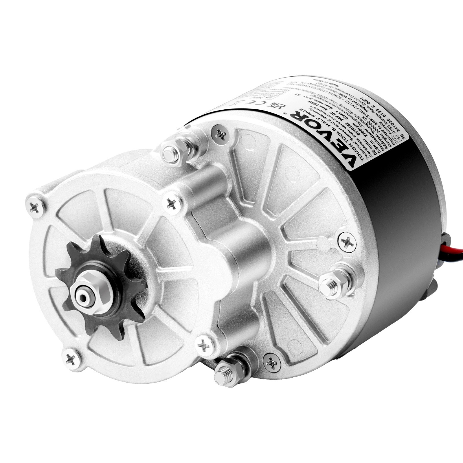 250W Electric Powerful DC Motor Kit - 24V 2700rpm Brushed Motor with Upgraded Speed Controller, Throttle Grip Kit for Go Karts E-Bike Motorcycle Scooter