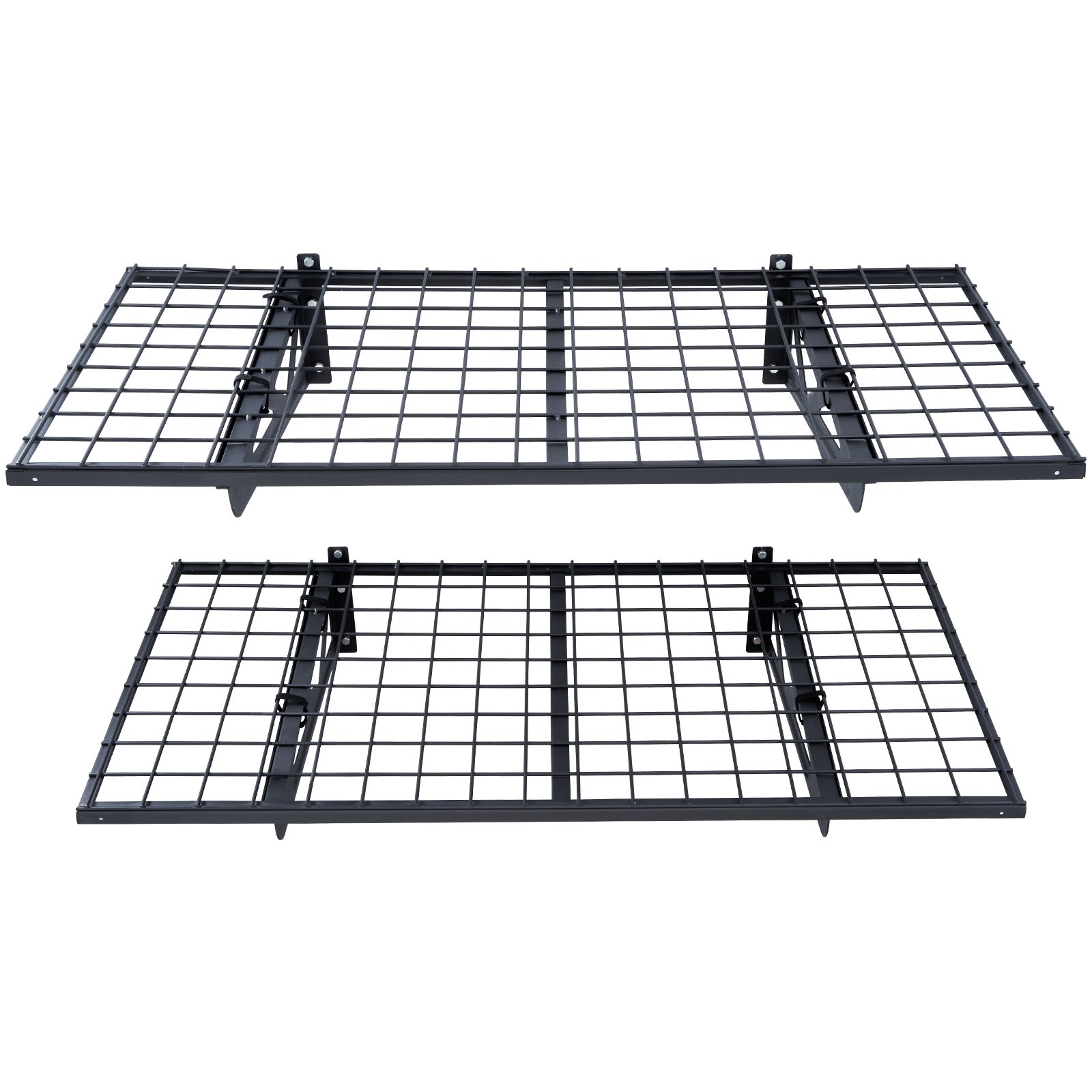 Garage Storage Shelving, 2 Pack, 122 x 61 cm Heavy Duty Garage Shelves Wall Mounted, 502 lbs Load Capacity(Total) Garage Storage Rack Floating Shelves, Suitable for Shop, Shed, Garage Storage