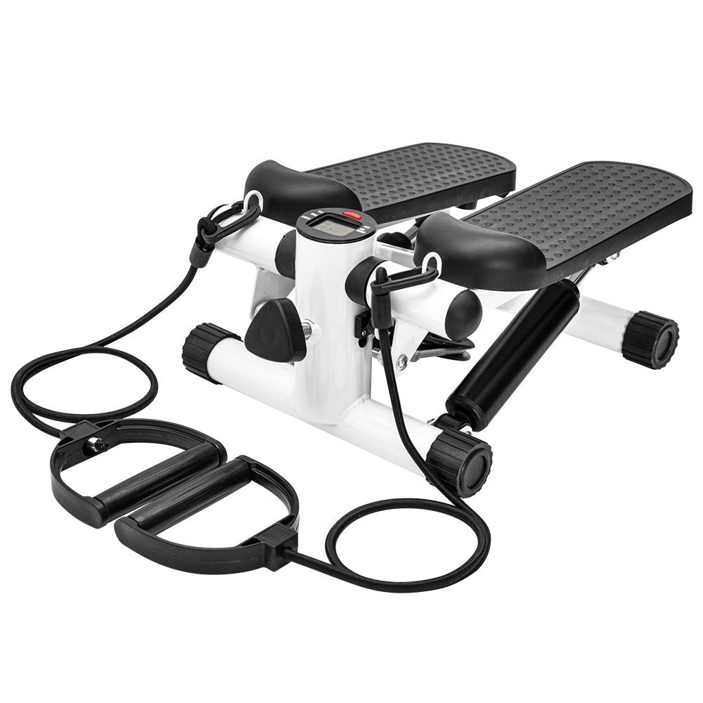 Mini Stepper Home Office Stair Stepper Machine With Resistance Bands And LCD Monitor For...