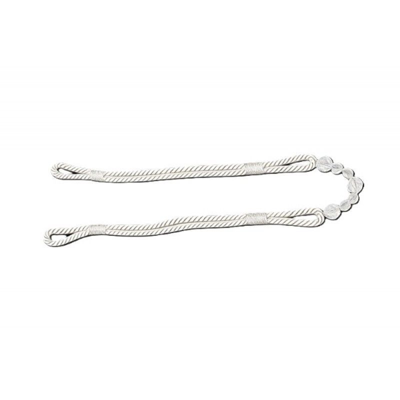Oyster Beaded Rope Curtain Tieback