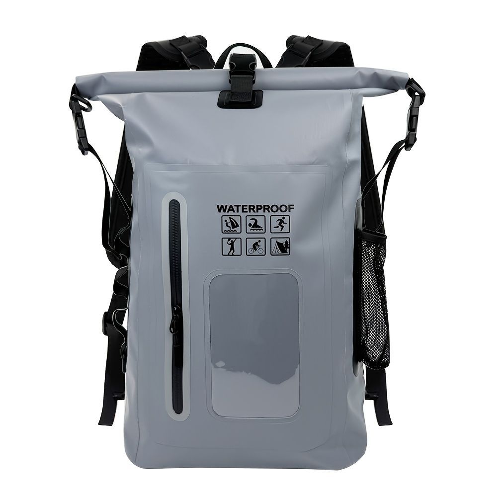 waterproof backpack, dry-wet separation, outdoor sports backpack, fishing backpack, camping backpack, canyoning backpack, swimming backpack, rafting backpack, waterproof gear, Australia outdoor backpack, hiking backpack water resistant - Gray - Size 25L