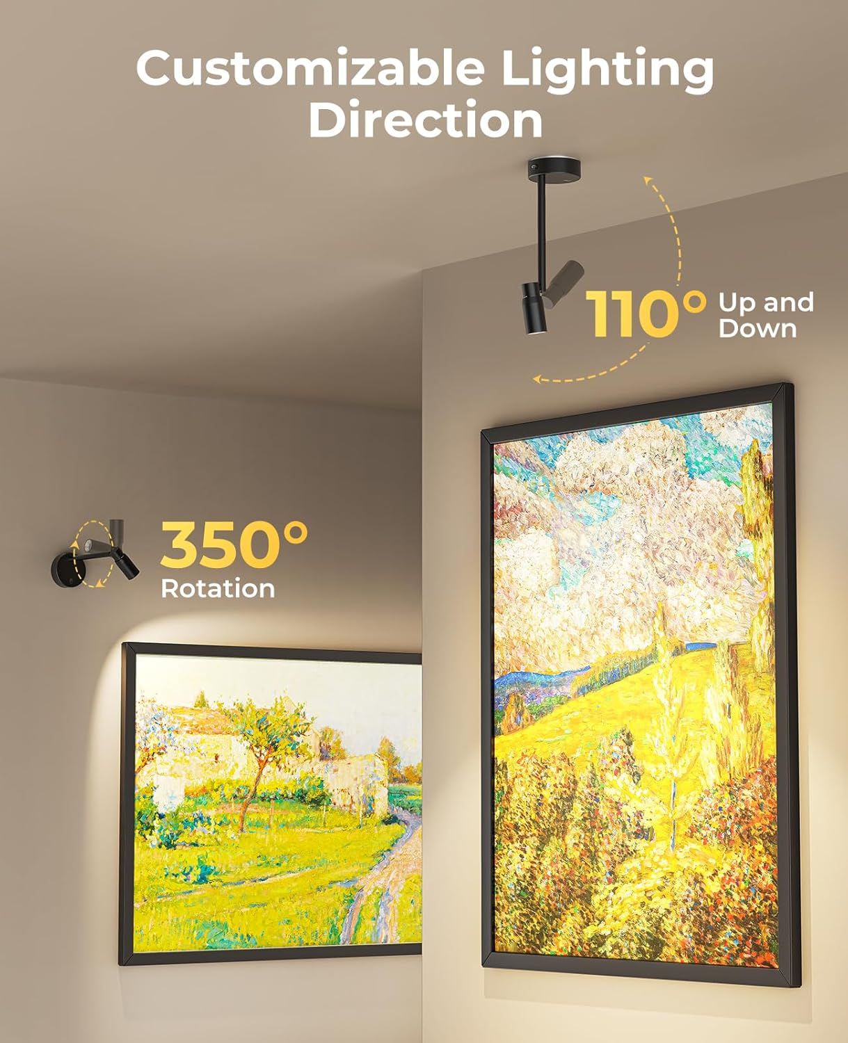 Zoomable Picture Light for Wall