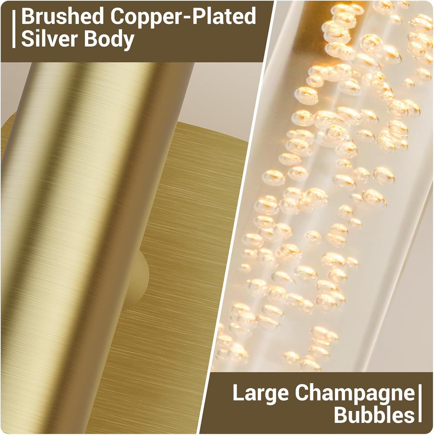Gold Battery Operated Wall Sconce Set of 2