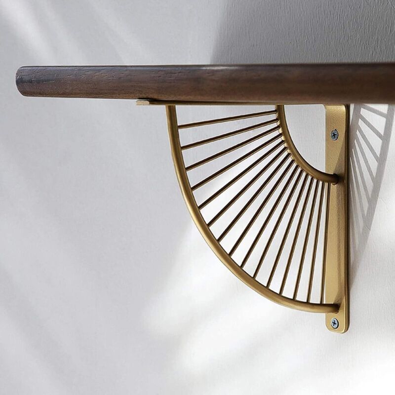 2 Pack Floating Metal Shelf Brackets