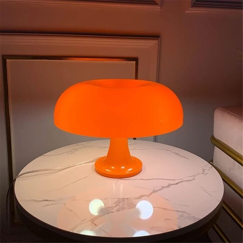 Mushroom Table Lamp LED Room Decoration Orange