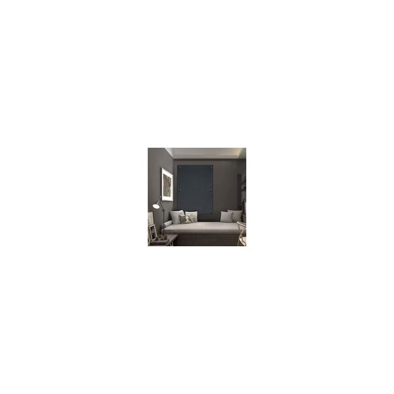 Thermal Insulated Blind Curtain with Suction Cups Compatible with Velux Roof Windows Dark Gray